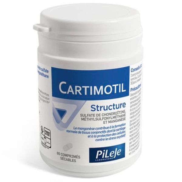 Pileje Cartimotil Structure - 60 comprimés - Maintien du cartilage