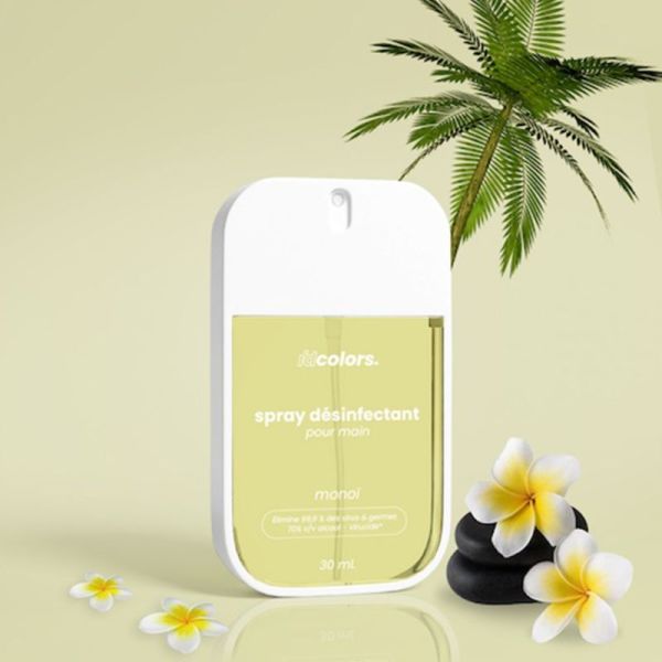 IDC Spray Désinfectant Senteur Monoï 30ml – Assainissement et évasion