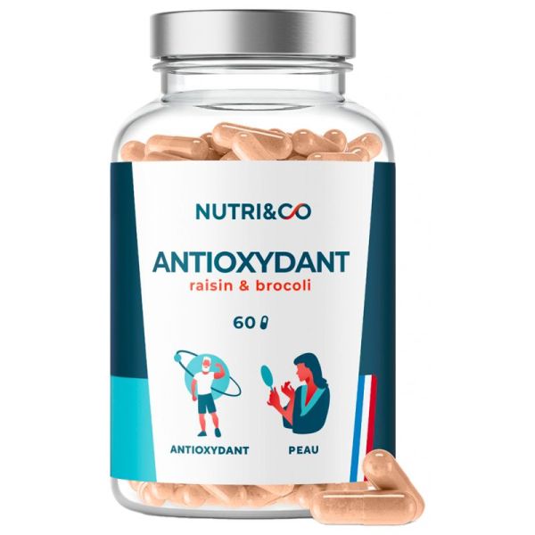 Nutri&Co Antioxydant - 60 gélules - Protection cellulaire et beauté de la peau