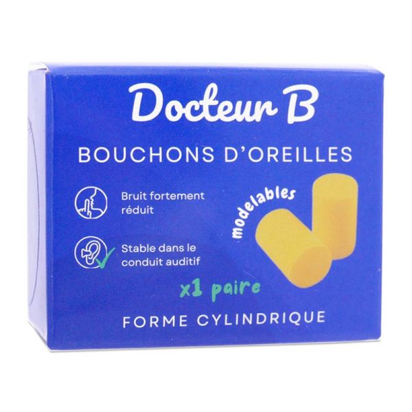 DR.B Bouchons d'Oreilles Jaune - 1 paire