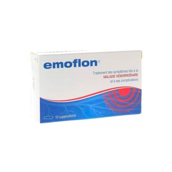 EMOFLON Hémorroïdes - 10 suppositoires