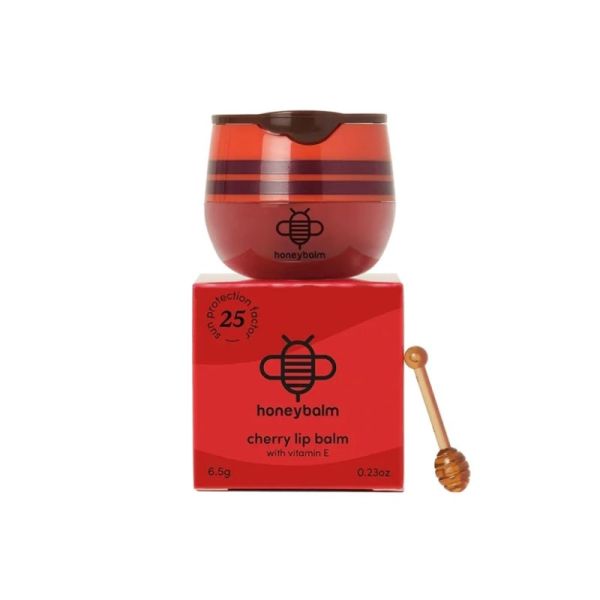 Honeybalm Cherry SPF 25 Baume à lèvres 6,5 g - Soin teinté protecteur aux extraits de cerise