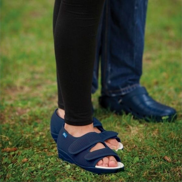 Dr Comfort CHUT New Diane Marine - Chaussures Confort Femme Pieds Diabétiques