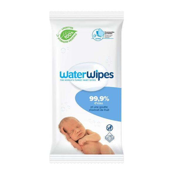 WaterWipes Lingettes Bébé 99.9% d'eau - 28 lingettes