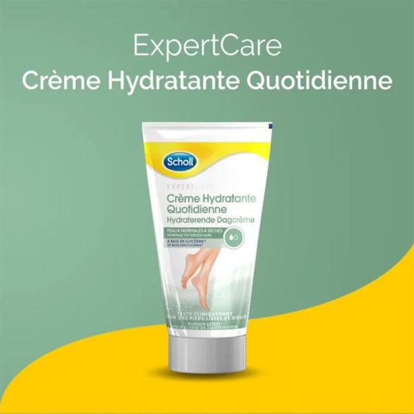 Scholl ExpertCare Crème Hydratante Quotidienne 150ml – Hydratation et douceur