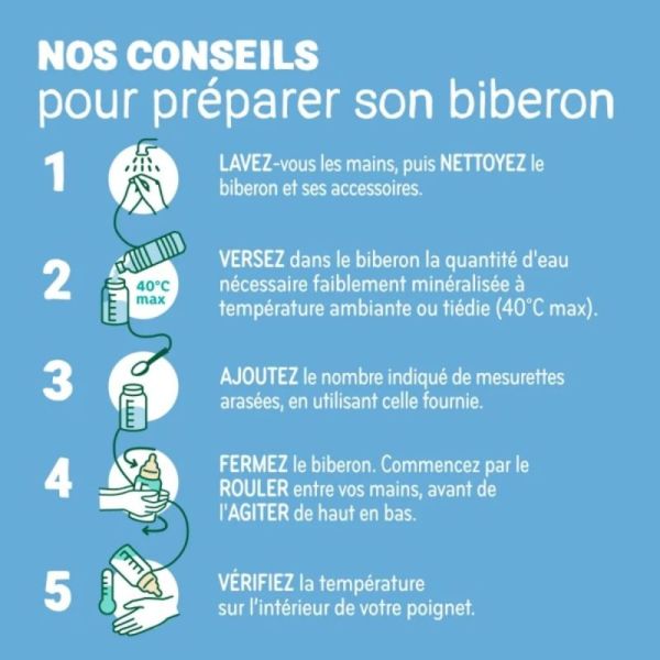 Babybio Primea Bio 1er âge 0 à 6 mois - 800 g - Lait infantile dès la naissance