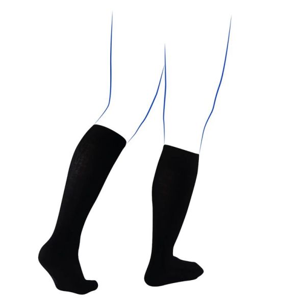 Thuasne Venoflex Fast Coton Chaussettes de Contention Femme Classe 3 Long – Fibre naturelle et confort
