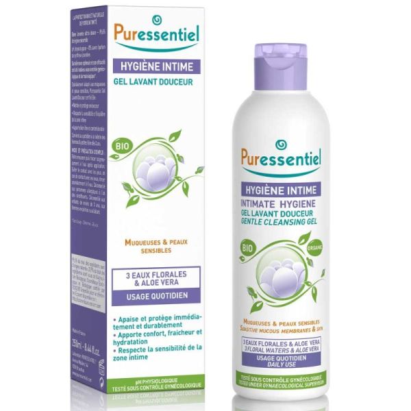 Puressentiel Hygiène Intime Gel Lavant Douceur Bio 250ml - Respecte l'équilibre de la zone intime