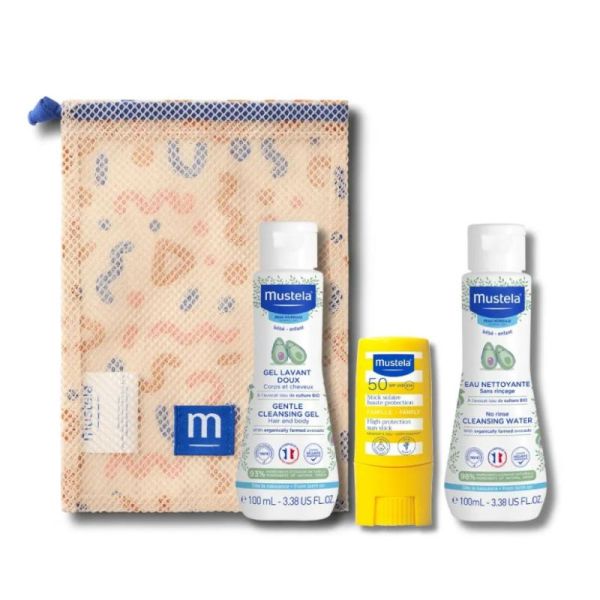 Mustela Trousse Week-End Essentiels Voyage Bébé - 3 Soins