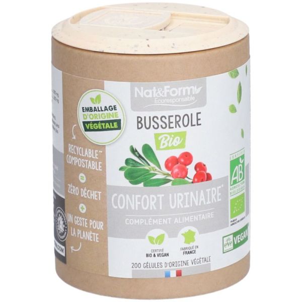 Nat&Form Busserole Bio - Soutien naturel de la vessie et du confort urinaire