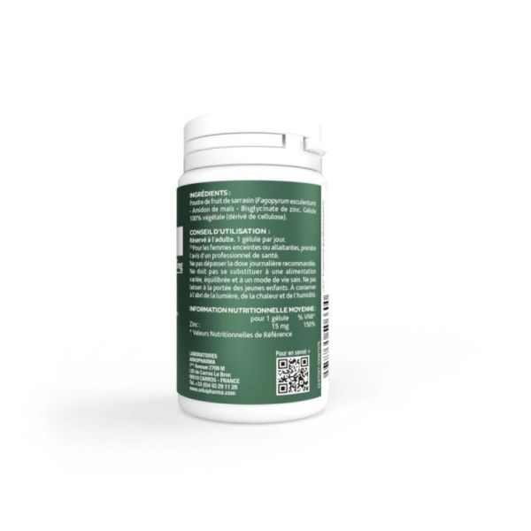 Arkopharma Arkogélules Zinc Bisglycinate 60 gélules - Soutien du système immunitaire