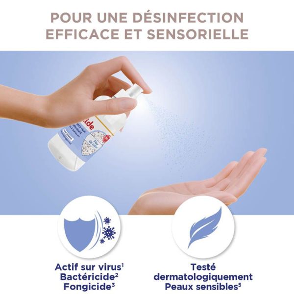 Baccide Spray Anti-viral Désinfectant Mains & Surfaces - 100ml - Fleur de Coton
