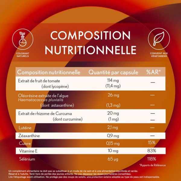 Oenobiol Perfect Bronze Solaire 2 en 1 - 30 Capsules - Autobronzant et préparateur solaire