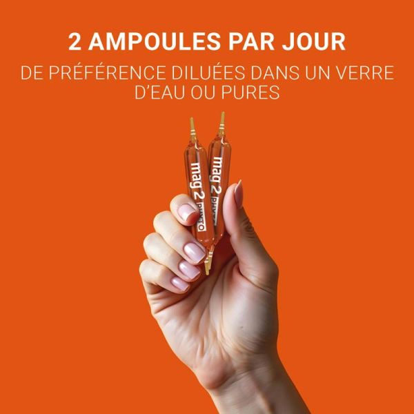 Cooper Mag 2 Solution Buvable - Déficit de Magnésium - Nervosité & Crampes - 30 ampoules