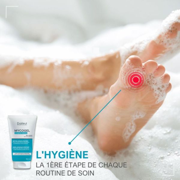 Bailleul-Biorga Mycogel Gel Nettoyant Moussant 150ml - Peaux sensible à tendance mycosique