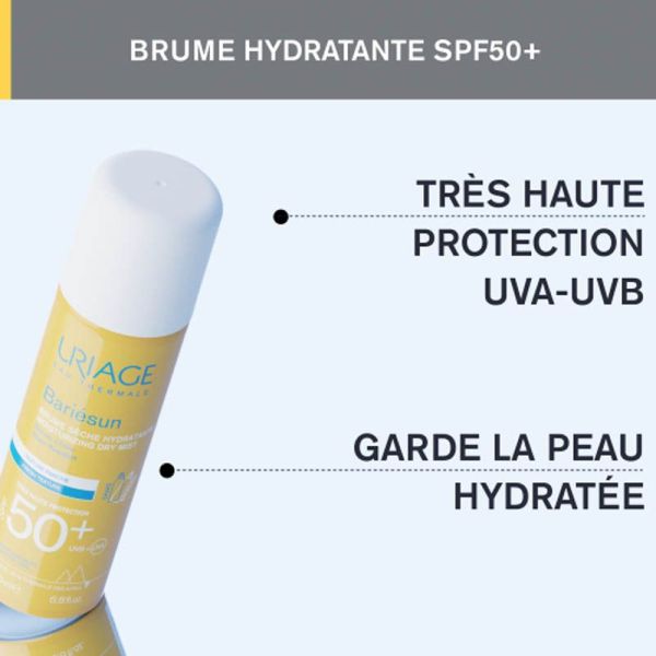 Uriage Bariésun Brume Sèche SPF 50+ 200 ml - Très haute protection, texture fraîche, garde la peau hydratée