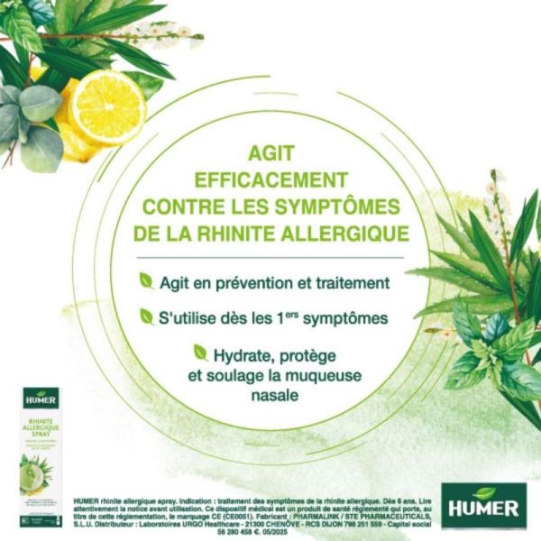 Humer Rhinite Allergique Spray Nasal 20ml