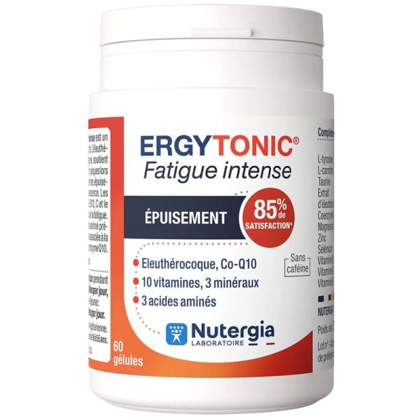 Nutergia Ergytonic Fatigue Intense 60 Gélules – Énergie et vitalité