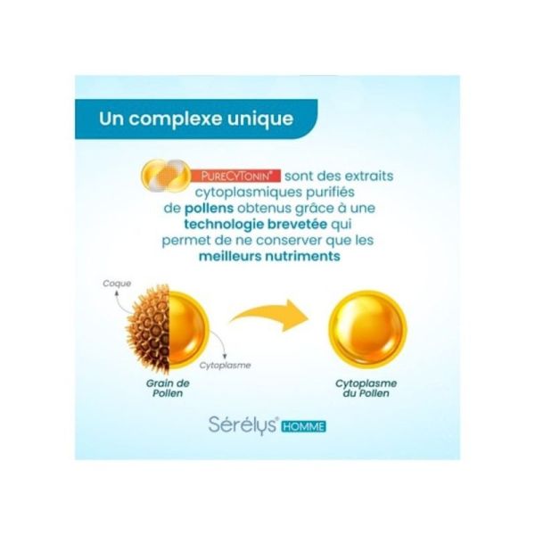Sérélys Homme 30 gélules – confort de l’andropause et réduction des bouffées de chaleur