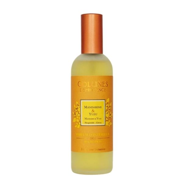 Collines de Provence Parfum d’Intérieur Mandarine & Yuzu Spray – fraîcheur tonifiante et énergisante
