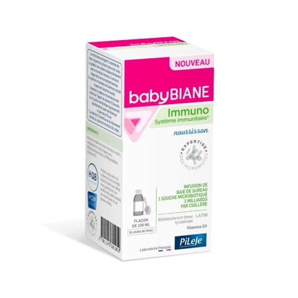 Pileje Babybiane Immuno Nourisson - Soutien immunitaire - 100ml