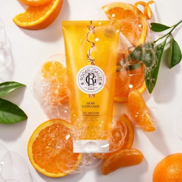 Roger & Gallet Gel Douche Hydratant Tonifiant - 200ml - Bois d'Orange - Nettoie en douceur