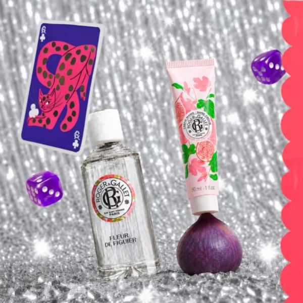 Roger&Gallet Coffret Noël Eau Parfumée et Lait Corps Fleur de Figuier - Rituel relaxant et parfumé