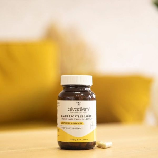 Alvadiem Ongles Forts et Sains à la Propolis Noire - 60 gélules
