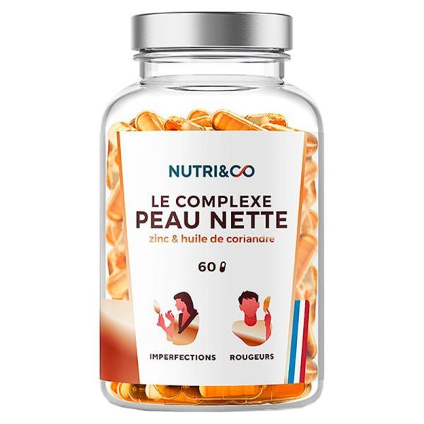 Nutri&Co Probiotique Peau Nette - 60 gélules - Imperfections et rougeurs de la peau
