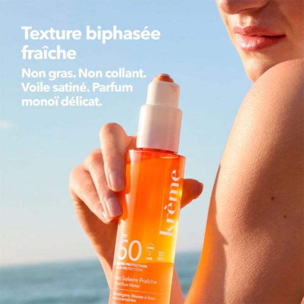 Krème Eau Solaire Fraîche SPF 50 50ml – Protection et activateur de hâle