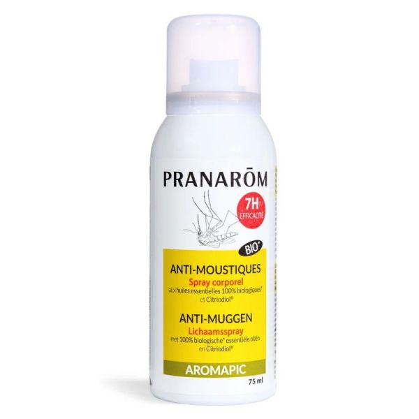 Pranarôm Aromapic Spray Corporel Anti-Moustiques Bio - 75ml