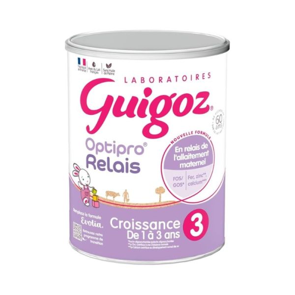 Guigoz Optipro Relais 3 Lait de Croissance Dès 1 an - 800g