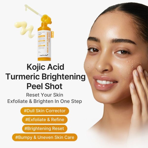 Medicube Soin Exfoliant Curcuma et Acide Kojique 80ml – Éclat et anti-taches