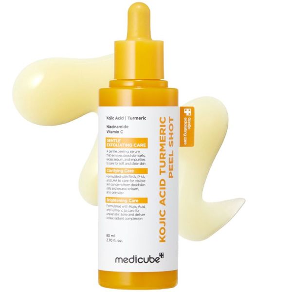 Medicube Soin Exfoliant Curcuma et Acide Kojique 80ml – Éclat et anti-taches