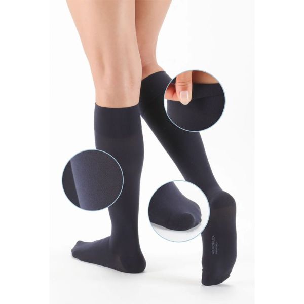 Thuasne Venoflex Secret Opaque Chaussettes de Contention Classe 2 Long – Opacité et dissimulation des imperfections