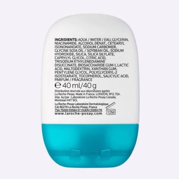 La Roche Posay Effaclar Supramolecular Correcteur sébum et pores 40 ml - Gel frais hydratant et matifiant anti-imperfections