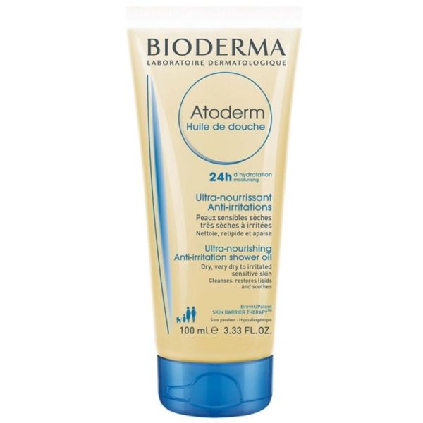 Bioderma Atoderm Huile de Douche Peaux Sèches Atopiques Visage & Corps - 100ml