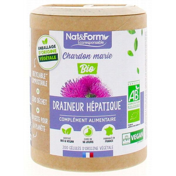 Nat&Form Chardon Marie Bio - Soutient et protège le foie