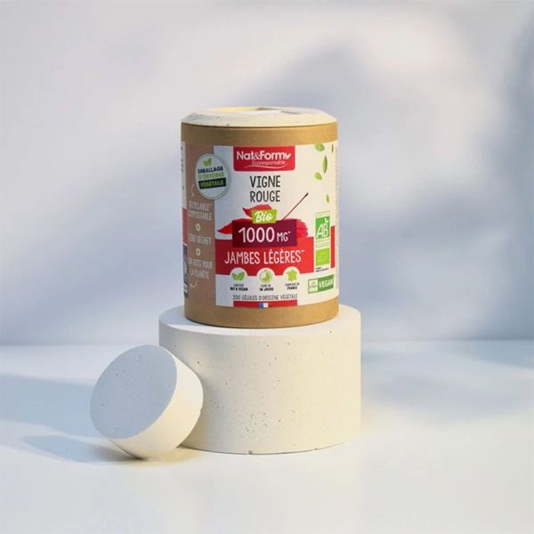 Nat & Form Vigne Rouge Bio 200 Gélules – Circulation et jambes légères
