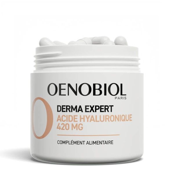 Oenobiol Derma Expert Acide Hyaluronique 420mg - 60 gélules - Action Anti-Âge Contre les Rides