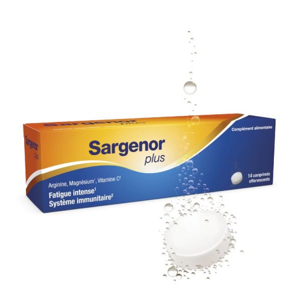Sargenor à la Vitamine C - 14 comprimés effervescents - Stimulation de l’organisme en cas de fatigue