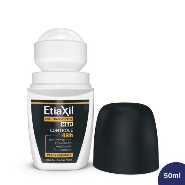 Etiaxil Men Anti-Transpirant Contrôle 48h Roll-On - Lot de 2 x 150ml
