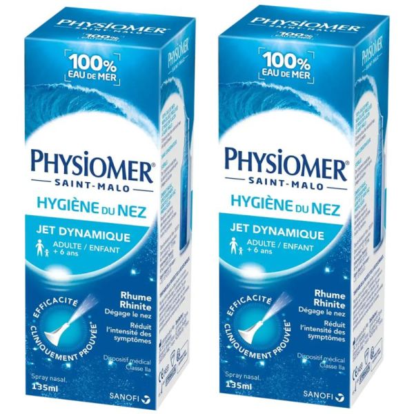 Physiomer Jet Dynamique 2x135ml – Hygiène et dégagement nasal