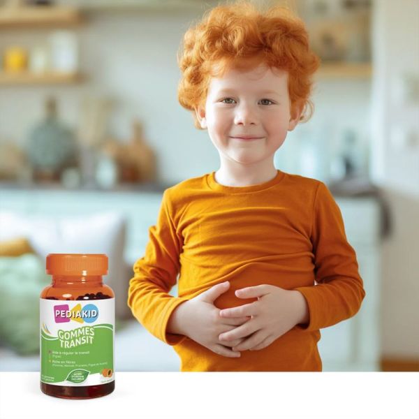 Pediakid Gommes Transit Goût Abricot 60 Gommes – Régulation du transit