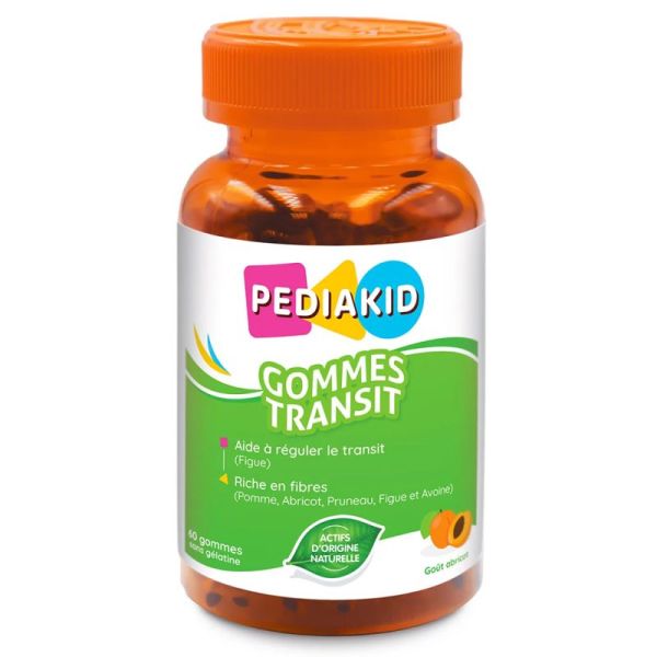 Pediakid Gommes Transit Goût Abricot 60 Gommes – Régulation du transit