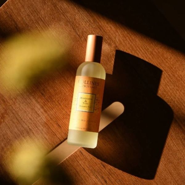 Collines de Provence Parfum d’Intérieur Mandarine & Yuzu Spray – fraîcheur tonifiante et énergisante