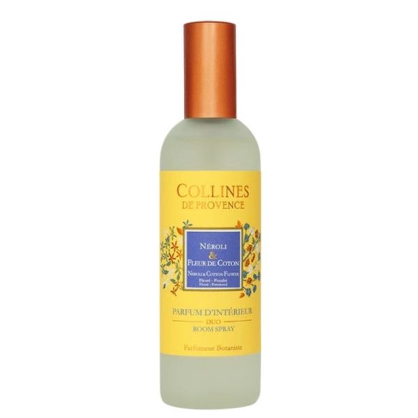 Collines de Provence Parfum d’Intérieur Néroli & Fleur de Coton Spray – ambiance douce et réconfortante