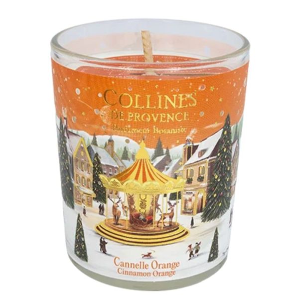 Collines de Provence Bougie Parfumée Cannelle Orange 75g – Ambiance chaleureuse