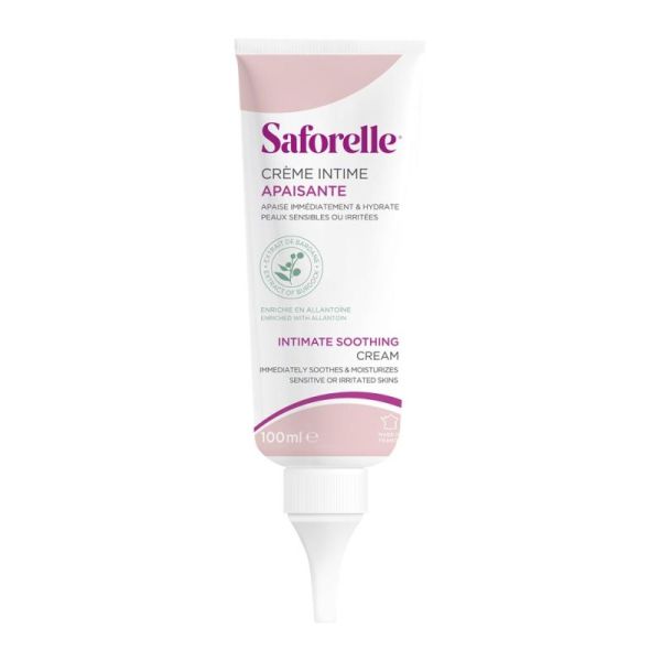 Saforelle Crème Intime Apaisante 100 ml - Apaise et Adoucit les Peaux Sensibles