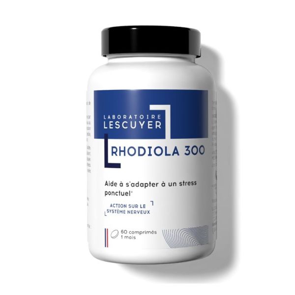 Laboratoires Lescuyer Rhodiola 300 Résistance Face au Stress Ponctuel - 60 Comprimés